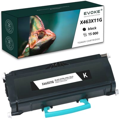 Evoke compatibele toner voor Lexmark X463X11G X463X31G X463X Zwart 15000 pagina's X463De X464De X466De X466Dt