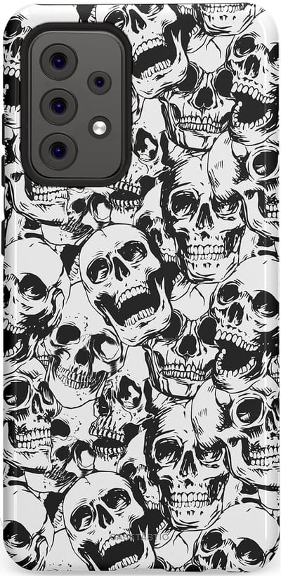 Casetastic Hoesje Geschikt voor Samsung A52 (4G/5G/s) - Stijlvolle Beschermende Duo-layer Case - Lachende dood