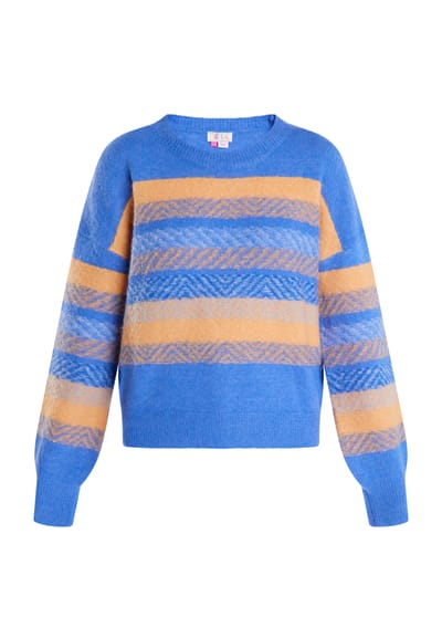 IZIA Jumper Dames Blauw Veelkleurig