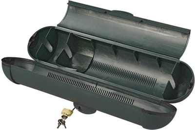 ProPlus Veiligheidsbox Ø11 x 36 cm – Voor CEE-stekkerverbindingen – Hangslot inbegrepen – Zwart
