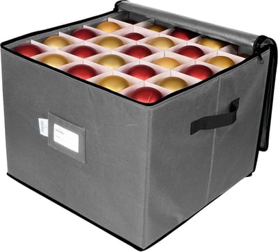 Vakantie Ornament Opbergdoos Organizer met 3 Trays voor Kerstballen