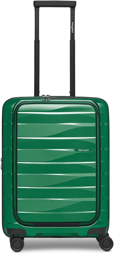 Bergpfeil trolley met laptopvak Travel Cabin Trolley With Front Pocket Emerald Green Metallic groene 55cm