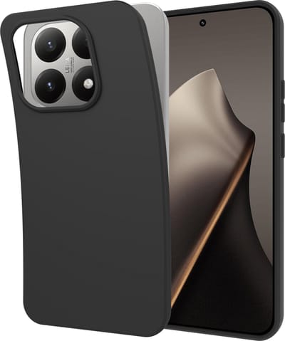 Just in Case hoesje geschikt voor Xiaomi 15T Hoesje Siliconen - Flexibele Case - Zwart