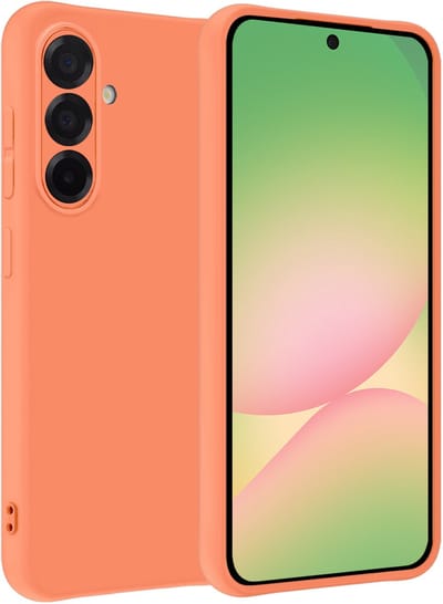 Hoesje Geschikt voor Samsung Galaxy A56 - Sterk & Shockproof - Hoes Cover - Siliconen Case - Perzik