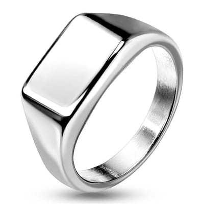 Quint - Zegelring Heren - Ring Heren - Ring Zilver - Zilveren Ringen - Dames Ring - Ring Mannen - Mannen Ring - Zegelring