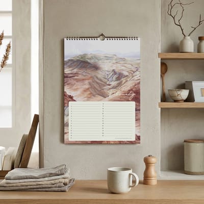 Verjaardagskalender Signature Landscapes - Annet Weelink Design Landschappen - A4 - Eeuwigdurende Kalender - Premium Papier