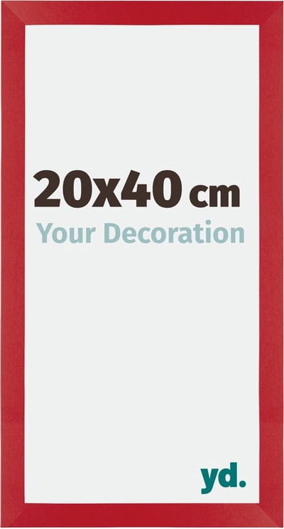 Your Decoration - Fotolijst 20x40 cm - MDF - Rood - Mura