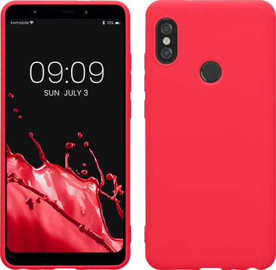 kwmobile telefoonhoesje geschikt voor Xiaomi Redmi Note 5 (Global Version) / Note 5 Pro - Hoesje voor smartphone - Back cover in neon roze