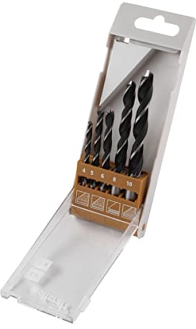 wolfcraft - Houtspiraalboorset, Ø 4–10 mm, 5-dlg. - 8458000