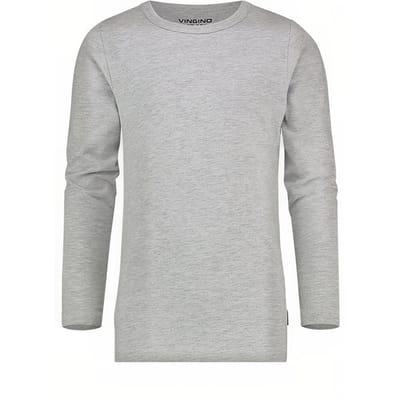 Vingino Long Sleeves Crew Neck Ts Boys Grey Mele Größe: XXS | T-Shirts Outlet | Unisex | Grau