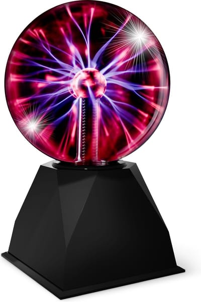 PartyFunLights - Plasma Bol Lamp - reageert op aanraking - reageert op geluid - incl. adapter