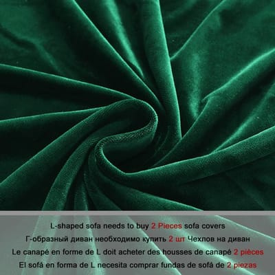 Housse de canapé en tissu velours, 1 pièce, housse de canapé sectionnelle élastique, étui de canapé en forme de L, étui de canapé en forme de L pour salon Part B-B 90-140cm