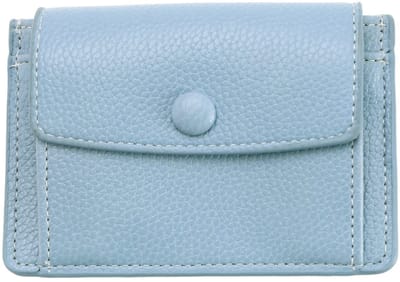 Golden crown - Lederen Portemonnee - Multifunctioneel - Blauw - Opbergtas voor Bankkaarten - Compact en Lichtgewicht - Geschikt voor Vrouwen en Meisjes