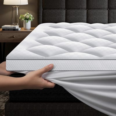 Dailygoods- Matrasbeschermer 140x200 cm - Hypoallergeen - Geheugenschuim - Ultrafijne Polyestervezels - Ondersteuning - Comfort - Matras Topper