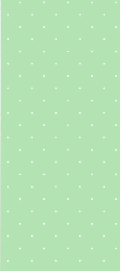 Dutch Wallcoverings Vlakvinylbehang stipjes - groen/wit