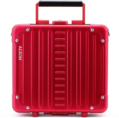 Aleon Diversty-cosmeticaBeautycase van aluminium, 27 cm - 7 L - Open - ruby