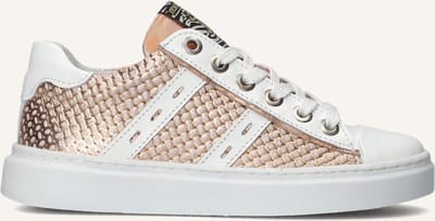Jochie & Freaks Evelyn Sneakers Meisjes - Leren Sneaker - Wit - Maat 28