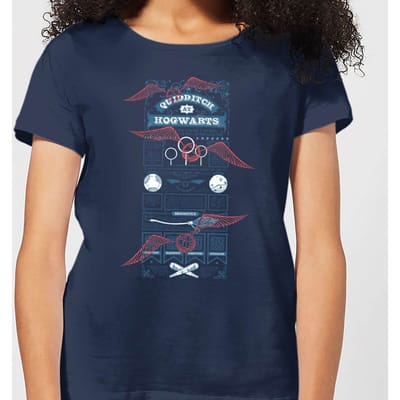 Harry Potter Quidditch At Hogwarts dames t-shirt - Navy - S