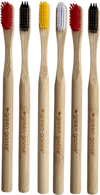 6 stuks vanaf € 1,50 per stuk! Bamboo tandenborstel - ECO Tandenborstel Bamboe - Natuurvriendelijk -6X Bamboe tandenborstel (zacht) |Natural Bamboo | Gratis verzending | Bamboo tandenborstel | 100% BPA-vrij | natuurlijk afbreekbaar | Zwart