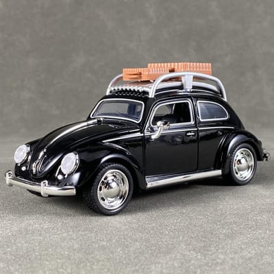 1:32 Volkswagen Kever Reisversie Compacte Sedan Legering Metaal Diecast Modelauto Geluid & Licht Terugtrekbaar Verzamelingen Hobby Jongen