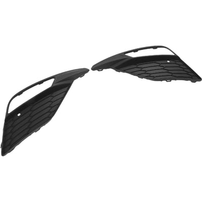 1 Paar Voorbumper Onderste Mistlamp Grille Cover 5F0853665H Vervanging voor SEAT Leon FR 5F MK3 Facelift black