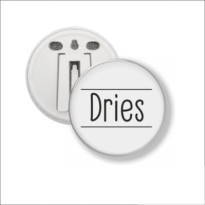 Button Met Clip 58 MM - Dries