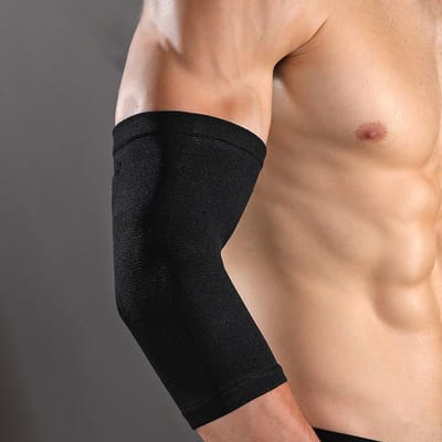 1 Stuk Ademende Elleboogsteun Compressie Elastische Armbrace Armmouw Elleboogsteun Elastisch Sportschool Sport Elleboog Beschermend XL