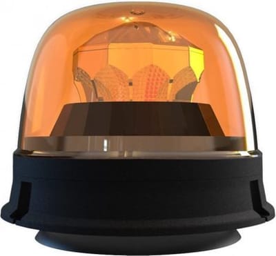 ORANJE dak zwaailicht - 12V/24V - 10 LED - R65 / R10 - magnetische bevestiging