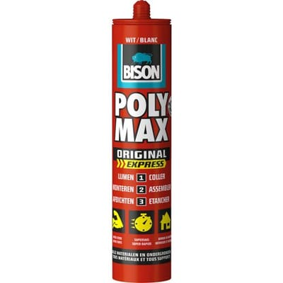 Bison Poly Max Express lijmkit Wit 425gr