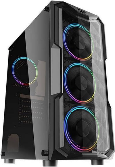 Darkflash Computer case Aquarius Acrylic - Case - Zwart