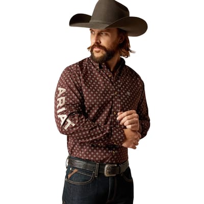 Aangesloten westernshirt met lange mouwen Ariat Team Koen