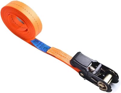 Spanbanden - Ladingszekering - Vracht Vervoeren - Stalen Ratel - 5 Meter - Rood