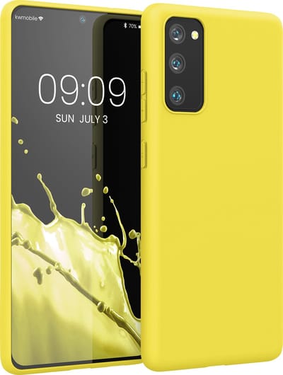 kwmobile telefoonhoesje geschikt voor Samsung Galaxy S20 FE - Hoesje voor smartphone - Back cover in stralend geel