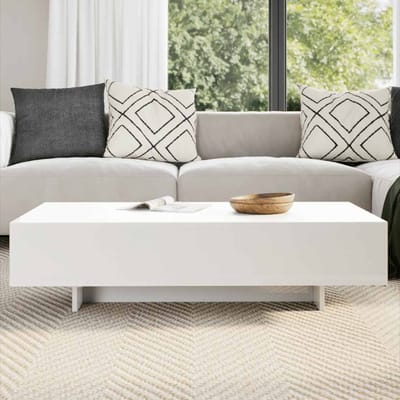 vidaXL - Salontafel - hoogglans - wit