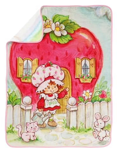 Pluche reisdeken met speeltuinmotief voor kinderen - super zacht en lichtgewicht - 104 x 137 cm