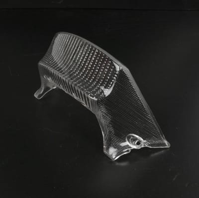 Cabochon achterlicht voor Yamaha 50 Spy scooter, transparant, nieuw