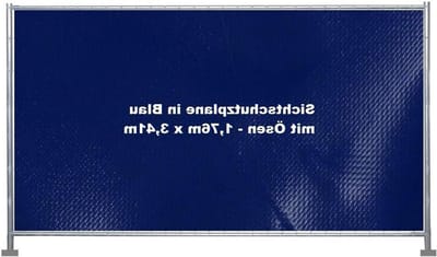 Bouwhekzeilen - Privacyzeilen Bouwplaats - Bouwplaats Afschermen - UV-Bestendig en Scheurvast - 1.76m x 3.41m - Blauw