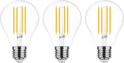Modee E27 LED Lamp Dimbaar 10W - 1350lm - 2700K - Warm Wit - LED Filament Globe A67 - Vervangt 90W Halogeen Gloeilamp - 3 stuks