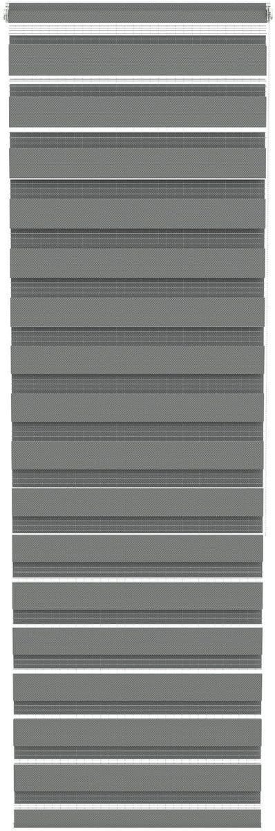 ACXIN Zebra Rollo Klemmfix - Zonder Boren - Lichtdoorlatend en Verduisterend - 70x220cm Grijs