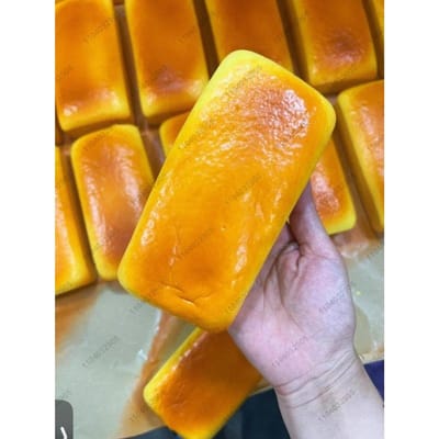 Kaas Taart Brood Langzaam Rijzend Vochtig Squishy Speelgoed Geroosterde Rijstcake Fidget Speelgoed Anti Stress ASMR Sensorisch Speelgoed voor Kinderen & Volwassenen yellow