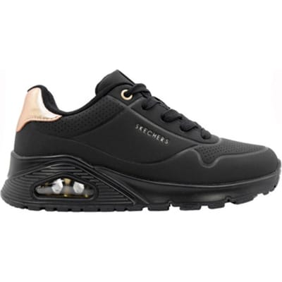 Skechers Uno Gen1 - Shimmer Away - Meisjes Sneakers - Zwart