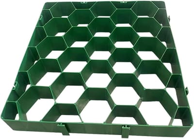 Grindtegels Oprit - Grindmatten Bodem - Stabiliseren Ondergrond - Ultrasterke Ondersteuning - 50x50cm 4 Stuks - Zwart