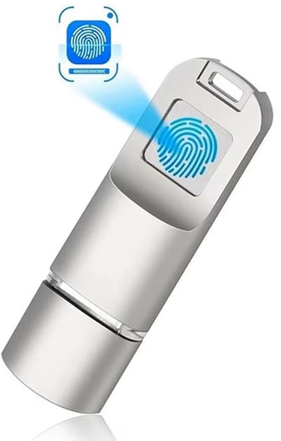 USB 3.0 Vingerafdruk USB Stick 64GB – Beveiligde Flash Drive voor Privacy & Gegevensbeheer – Snelle Pendrive voor Laptop, PC en Smartphone