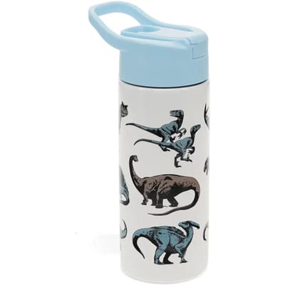 Drinkfles roestvrijstaal met drinktuit dino / dinosaurus van Rex London