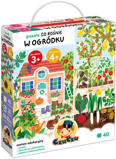 Wydawnictwo Bright Junior Media Serie - Educatieve Puzzel - 40 Stukken - Kleurrijk Tuin Thema