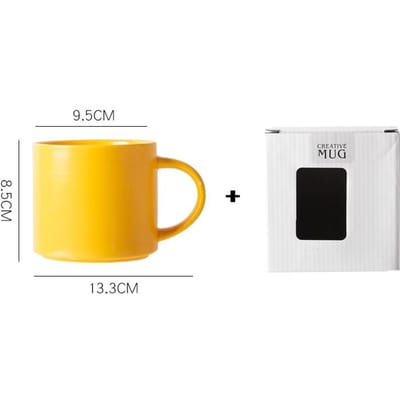 Tasse nordique simple de couleur unie, tasse en céramique couleur Morandi, tasse à café pour couple, peut être ajoutée avec un logo, pour le bureau et la maison 401-500ml