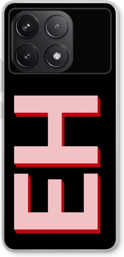 Gepersonaliseerd - Case Company® - Hoesje geschikt voor Xiaomi Poco F6 Pro hoesje - Monogram - Soft Cover Telefoonhoesje - Bescherming aan alle Kanten en Schermrand