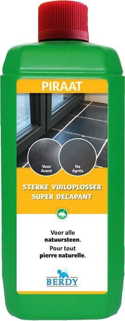 Piraat - Sterke tegel reiniger NATUURSTEEN - Berdy - 1 L