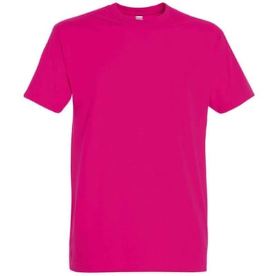 SOLS Unisex Imperial Zwaar T-shirt voor volwassenen (Fuchsia)