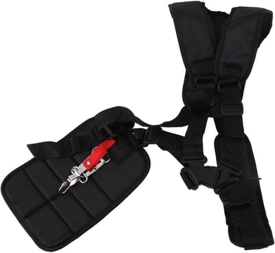 Schouderriem Trimmer - Dubbele Draagband - Gazon Onderhoud - Ergonomische Gewichtverdeling - 30 x 4 x 12.7 cm - Zwart